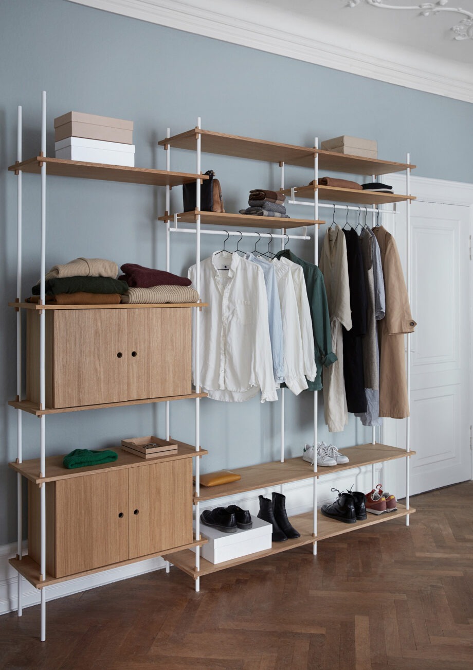 Moebe kledingkast shelving system sfeer