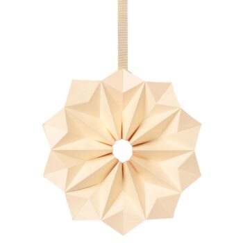 Mooie Ferm Living Paper Star Sun kerstster of kerstboom piek in gevouwen papier
