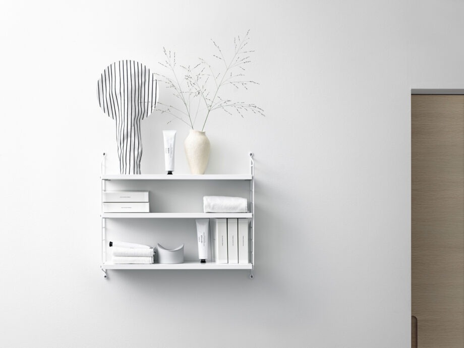 Witte String Pocket wandplank wandkast