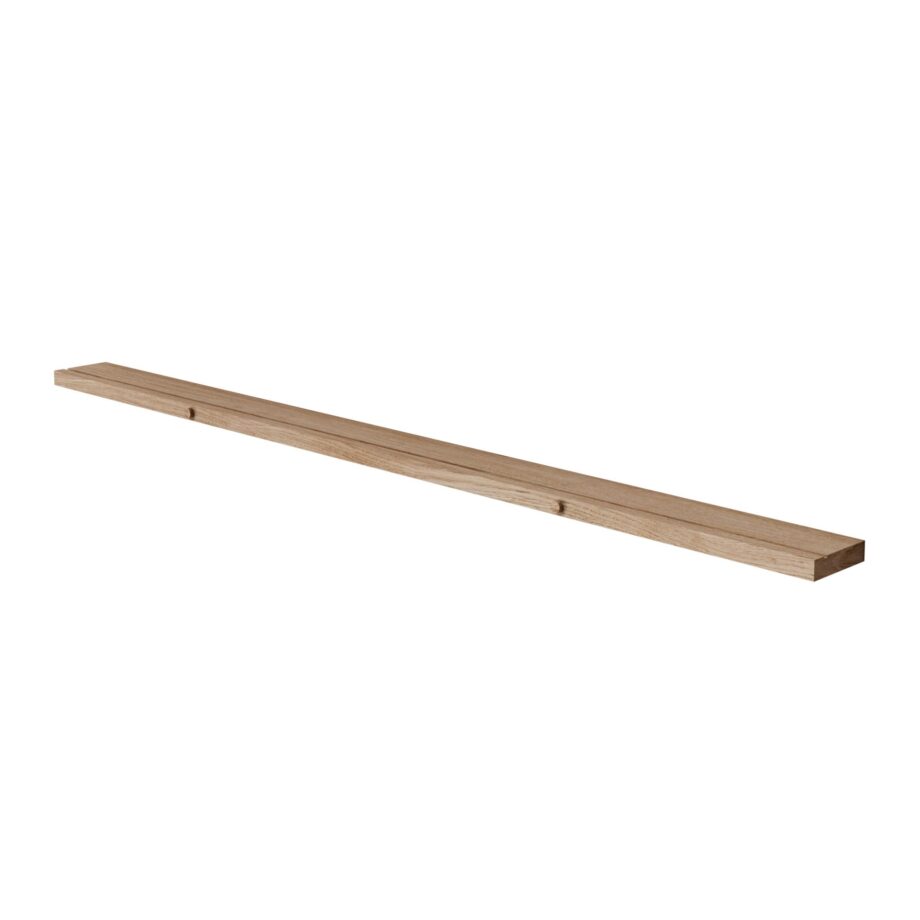 MOEBE Fotoplank Gallery Shelf is een eikenhouten fotoplank voor posters en schilderijen 115 cm lang
