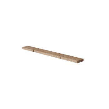 MOEBE Gallery Shelf is een eikenhouten fotoplank voor posters en schilderijen 70 cm lang