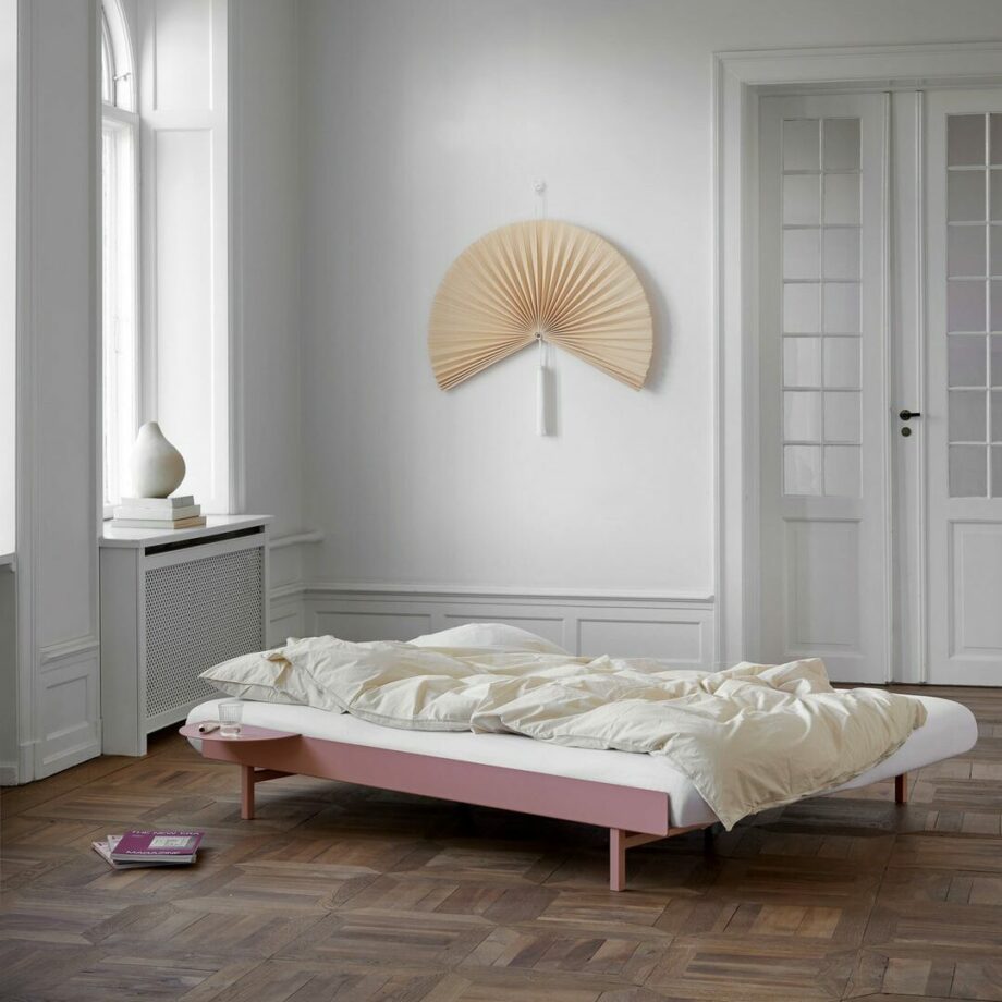Moebe bed 90 - 180 uittrekbaar dusty rose slaapkamer