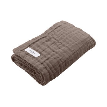 The Organic Company Fine Handdoek gevouwen clay