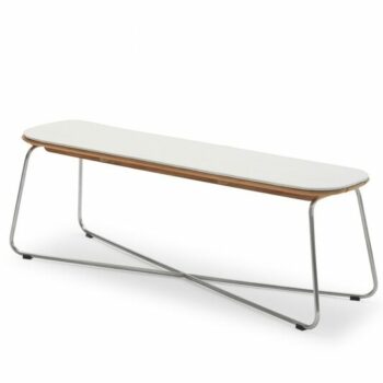 1961021 Lilium Bench kussen voor tuinbank wit Cushion