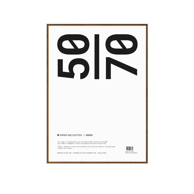 Hoop van meer top Paper Collective - massief houten Posterlijst - Dark Oak - byJensen
