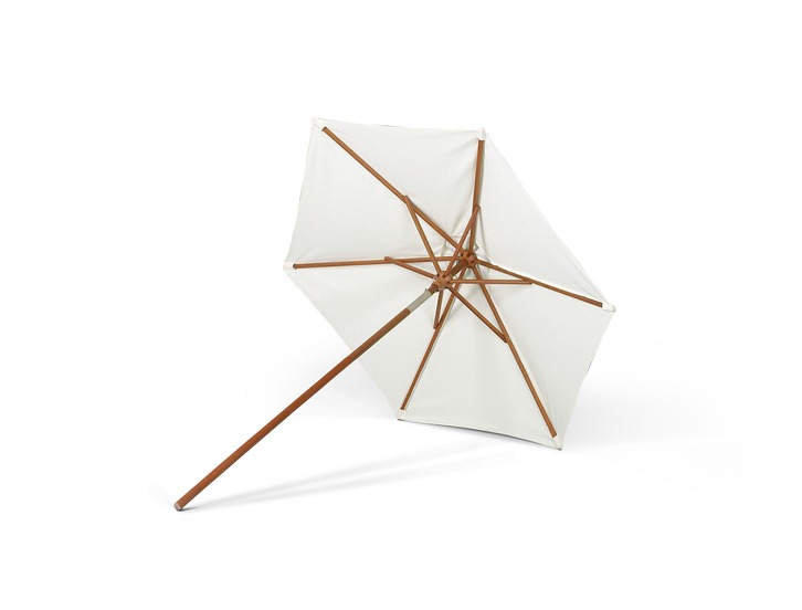 uitroepen verzameling heet Skagerak - Messina parasol met kantelfunctie - ø 210 cm wit (off-white) -  byJensen