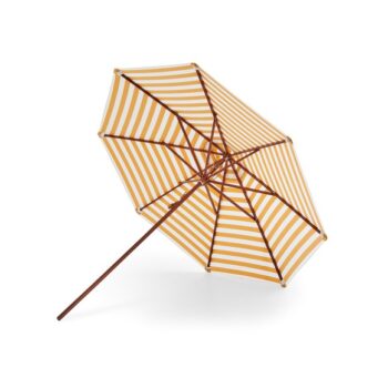 Skagerak rond parasol Messina Umbrella 270 cm, gestreept geel wit