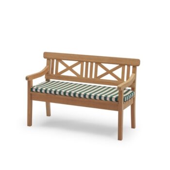 Tuinkussen voor Skagerak Drachmann tuinbank 120 gestreept Apricot Green