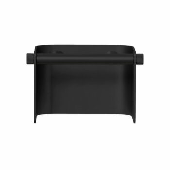 Mat zwarte metalen arc toiletrolhouder form refine