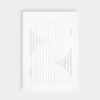 MOEBE Papercut Artworks Organic Lines A4 relief print