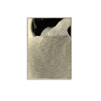 Paper Collective poster striped shirt zwart wit 30x40