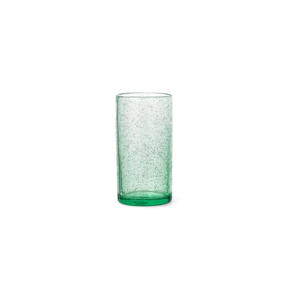 Ferm Living long drink glas olie groen gerecycled
