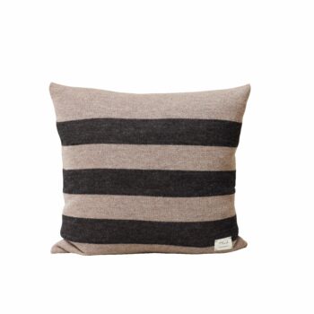 Form & Refine Aymara sierkussen ribbon alpacawol grijs bruin