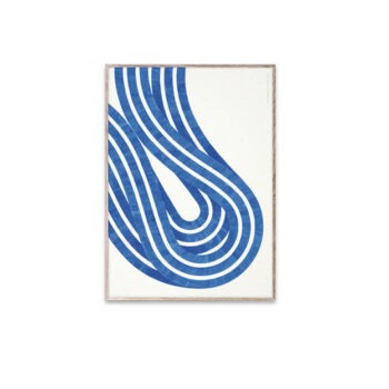 Blauw kunst poster print Paper Collective poster Entropy Blue 02 30x40