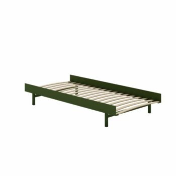Moebe bed 90 cm pine green japandi bed