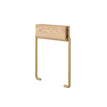 Moebe toiletrolhouder eiken messing