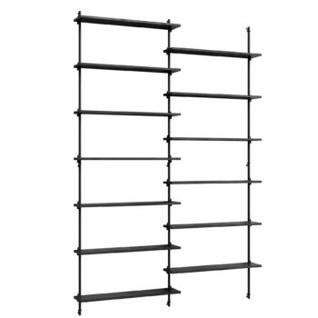 MOEBE wall shelving wandrek WS.230.2 zwart