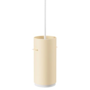 Beige Tube hanglamp Moebe in metaal