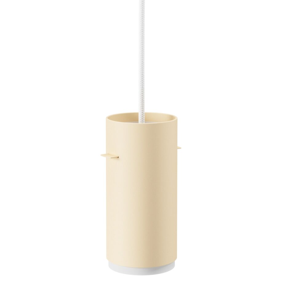 Beige Tube hanglamp Moebe in metaal