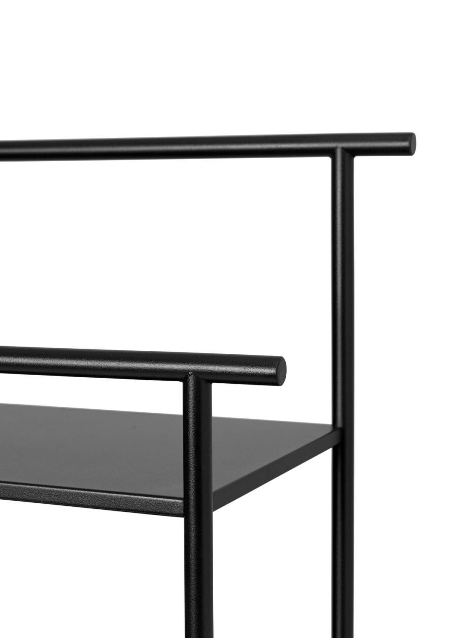 Details Ferm Living Dora rack stellingkast zwart metaal