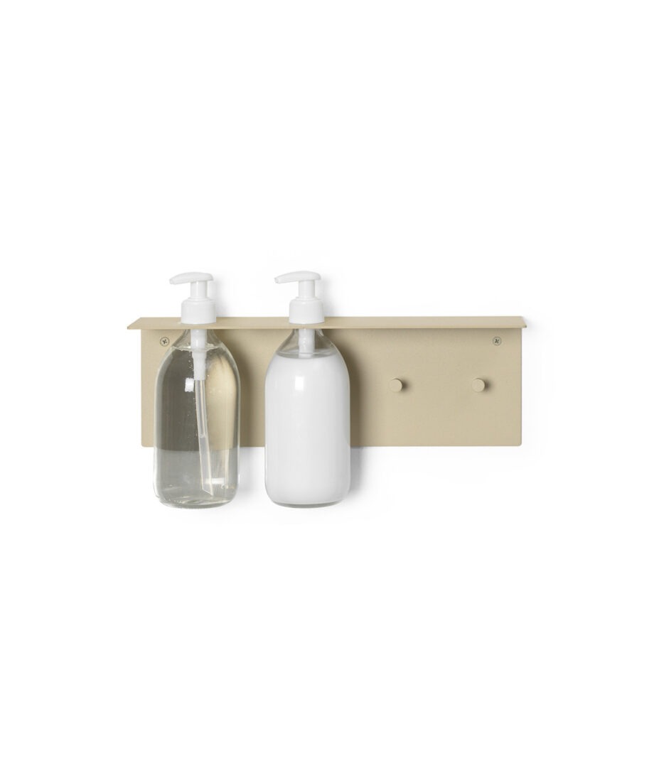 Ferm Living Dora bathroomshelf Badkamerplank cashmere voor pompfles haken