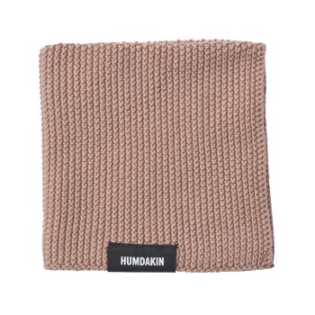 Humdakin vaatdoek knitted dish cloth in bruine latte kleur latte