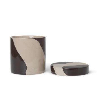 Inlay container voorraadpot met deksel keramiek ferm Living large