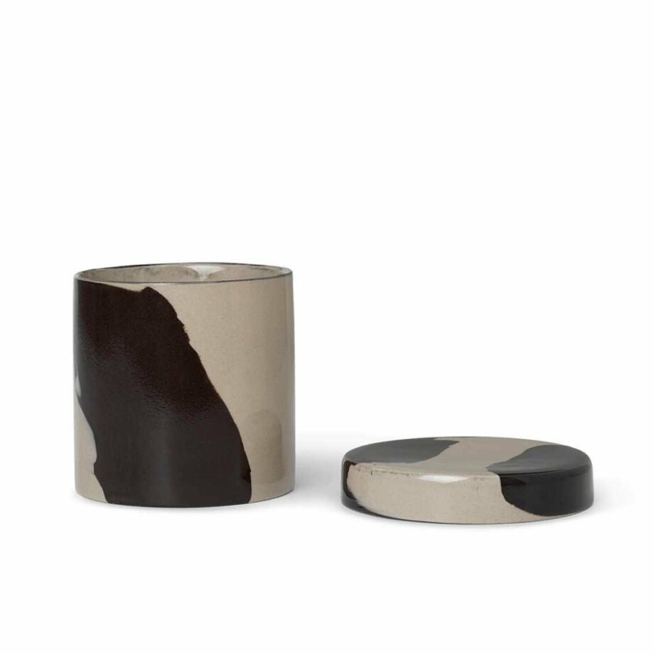 Inlay container voorraadpot met deksel keramiek ferm Living small