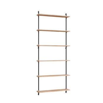 MOEBE Wall Shelving wandrek WS.200.1 eiken zwartv