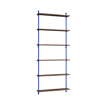 MOEBE Wall Shelving wandrek WS.200.1 gerookt eiken blauw