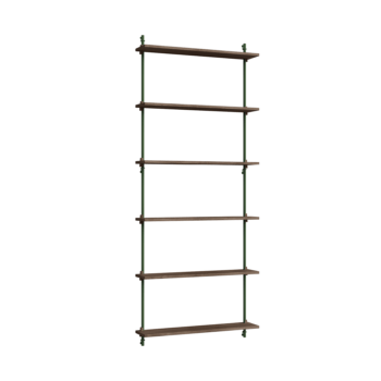 MOEBE Wall Shelving wandrek WS.200.1 gerookt eiken pine green groen