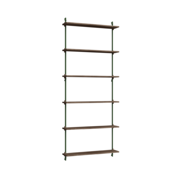 MOEBE Wall Shelving wandrek WS.200.1 gerookt eiken pine green groen