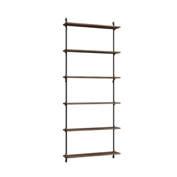MOEBE Wall Shelving wandrek WS.200.1 gerookt eiken zwart