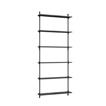 MOEBE Wall Shelving wandrek WS.200.1 zwart