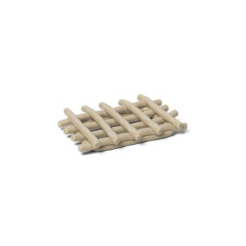 Ferm Living Ceramic zeephouder zeepschaal cashmere beige gevlochten keramiek