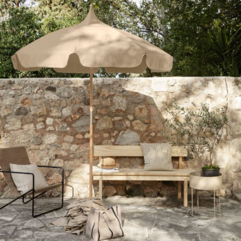 Fermliving parasol 2 meter cashmere terras sfeer outdoor