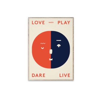 Mado paper collective poster two faces 30x40
