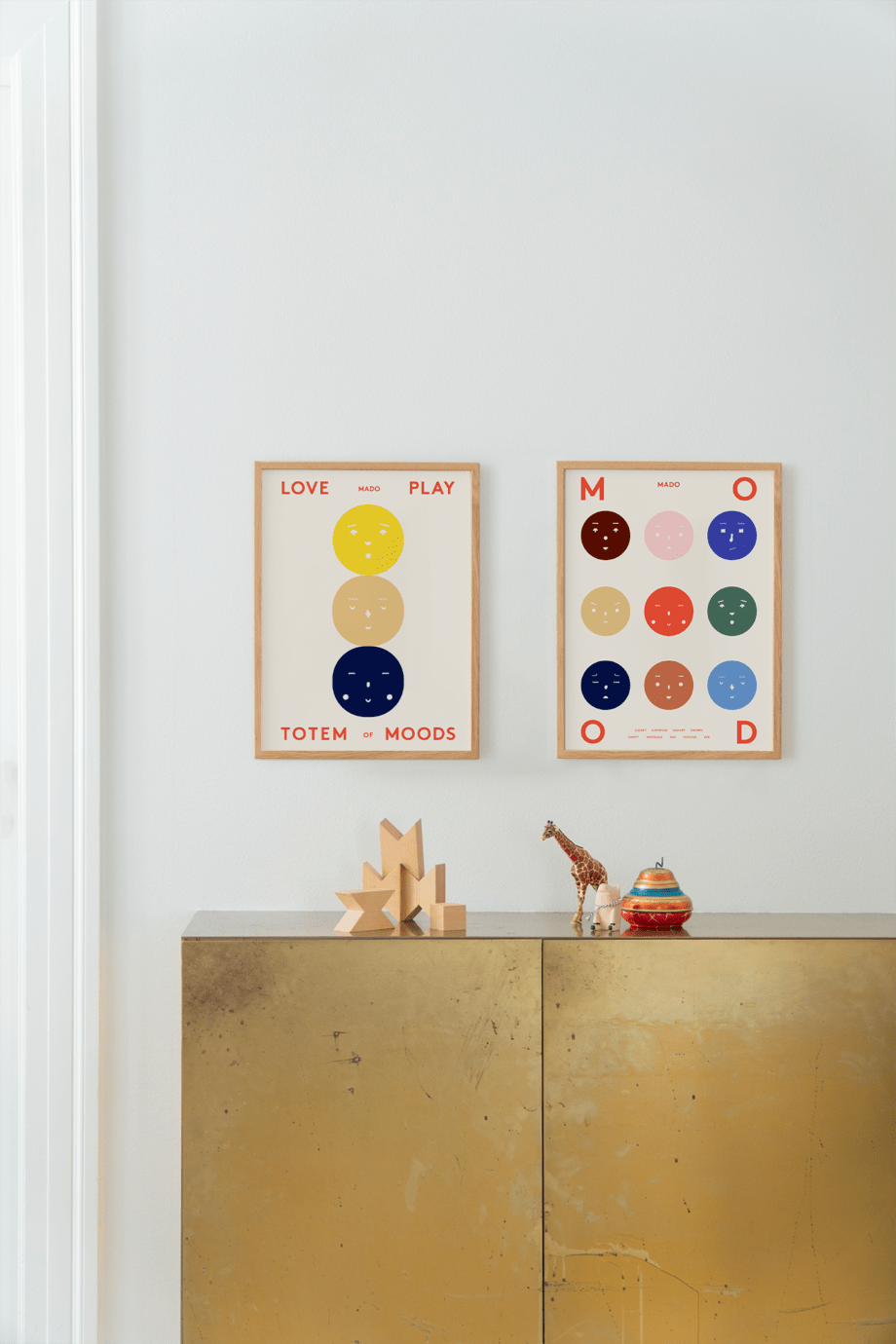 Poster 9 moods totem of moods mado paper collection all the way to paris