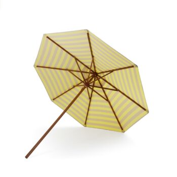Skagerak Messina parasol Ø300, Lemon-Sand Stripe