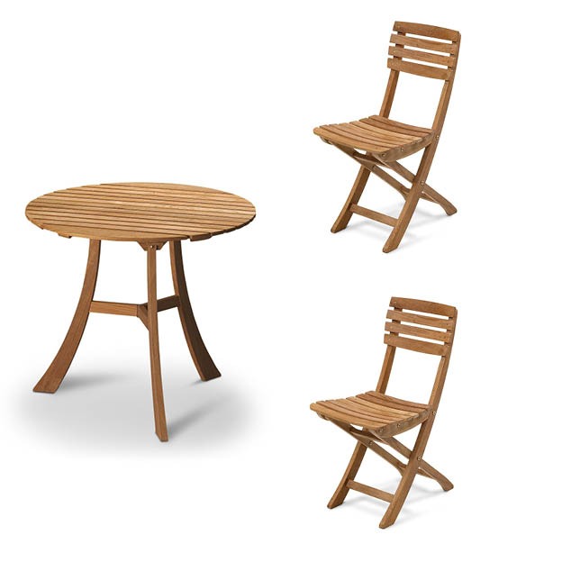 Beweren Zaailing kan niet zien Skagerak Vendia - Tuinset tafel + 2 stoelen - byJensen