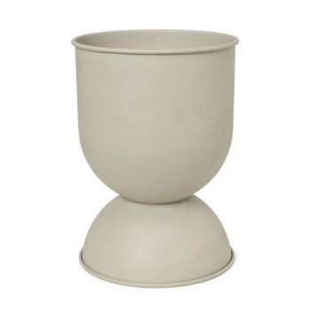 fermLIVING Hourglass large bloempot beige cashmere binnen buiten
