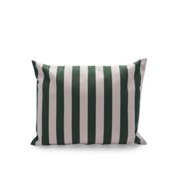 Skagerak Barriere kussen 40x50, Light Apricot Dark Green gestreept
