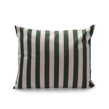 Skagerak Barriere kussen 60x50, Light Apricot Dark Green gestreept