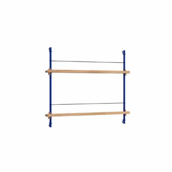 MOEBE Magazine shelving tijdschiften wandrek 65.1 eiken blauw