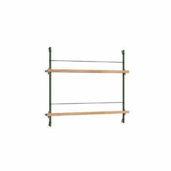 MOEBE Magazine shelving tijdschiften wandrek 65.1 eiken groen