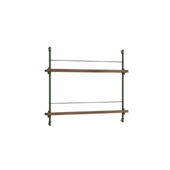 MOEBE Magazine shelving tijdschiften wandrek 65.1 gerookt eiken groen