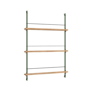Moebe magazine shelf tijdschriften wandrek 115.1 eiken groen