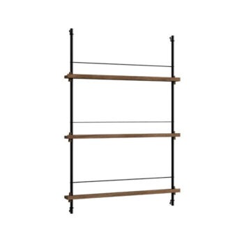 Moebe magazine shelf tijdschriften wandrek 115.1 gerookt eiken zwart