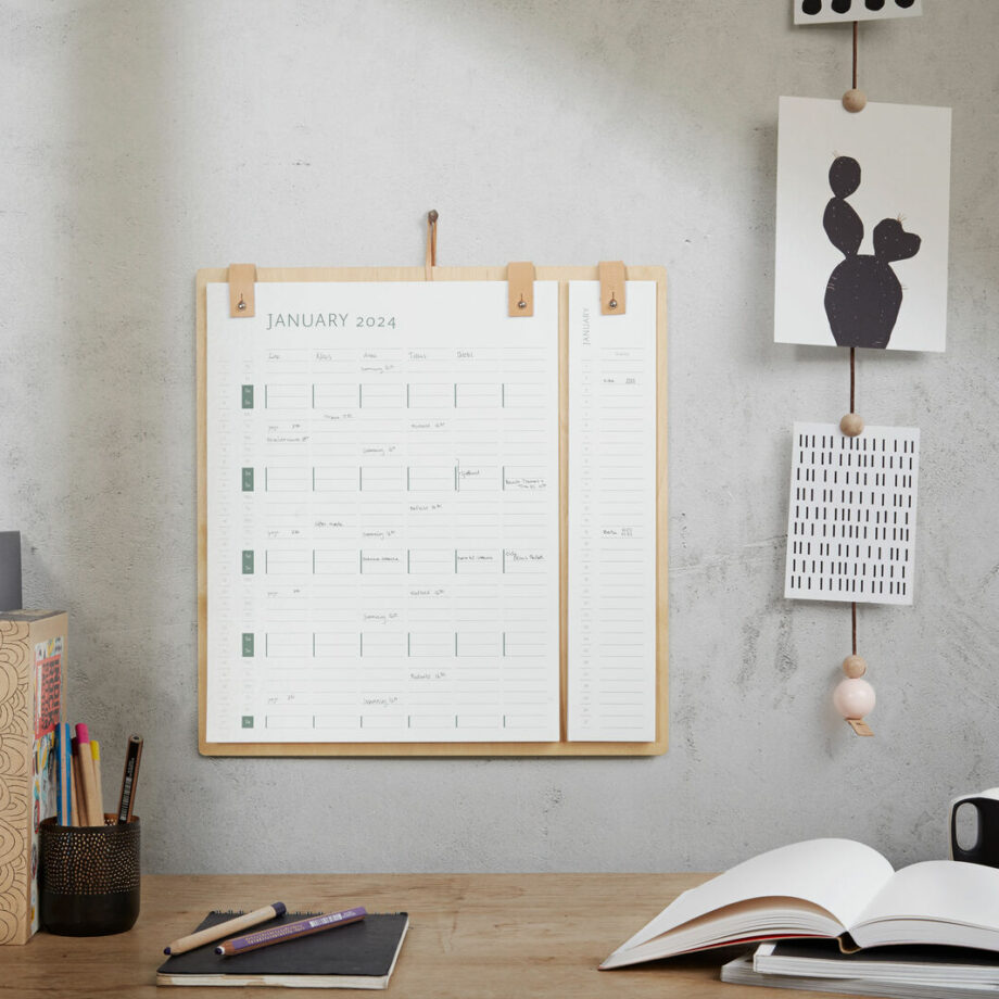 EKTA Living kalender 2024 2025 planner board kantoor lifestyle