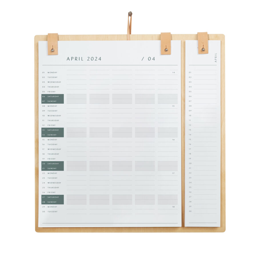 Ekta by wirth jaarkalender 2024 planner board